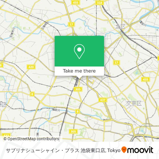 サブリナシューシャイン・プラス 池袋東口店 map