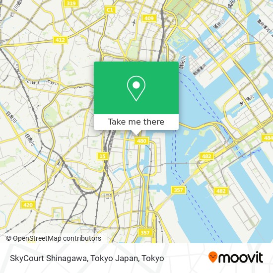 SkyCourt Shinagawa, Tokyo Japan map