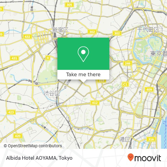 Albida Hotel AOYAMA map