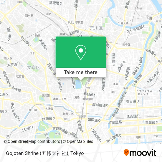 Gojoten Shrine (五條天神社) map
