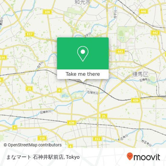 まなマート 石神井駅前店 map