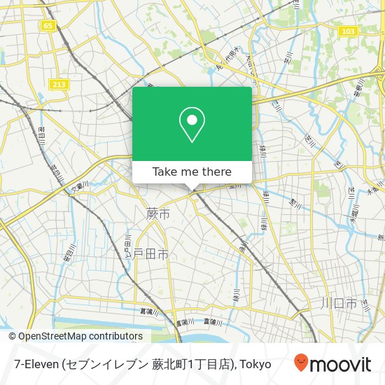 7-Eleven (セブンイレブン 蕨北町1丁目店) map