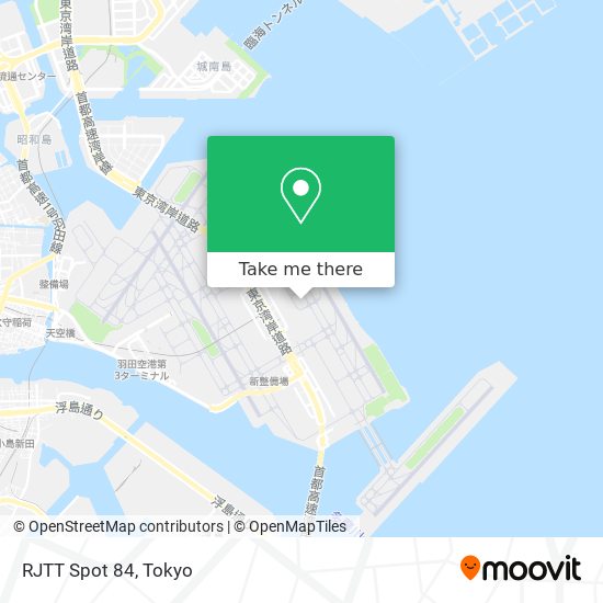 RJTT Spot 84 map