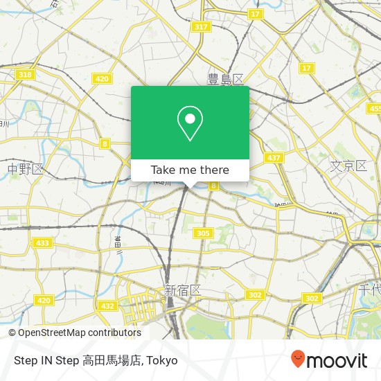 Step IN Step 高田馬場店 map