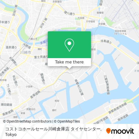 コストコホールセール川崎倉庫店 タイヤセンター map