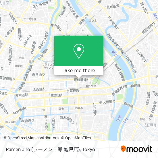 Ramen Jiro (ラーメン二郎 亀戸店) map