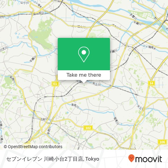 セブンイレブン 川崎小台2丁目店 map