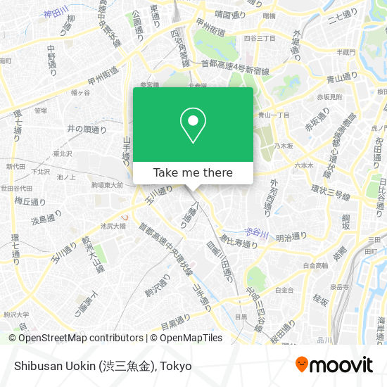 Shibusan Uokin (渋三魚金) map