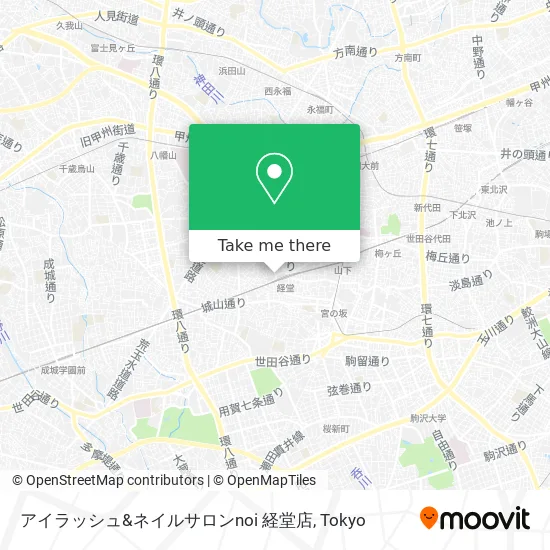 How To Get To アイラッシュ ネイルサロンnoi 経堂店 In 世田谷区 By Bus Or Metro