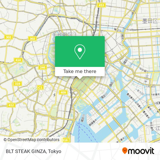 BLT STEAK GINZA map