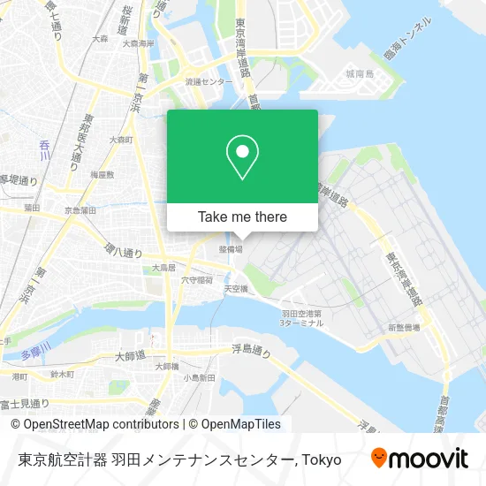 東京航空計器 羽田メンテナンスセンター map
