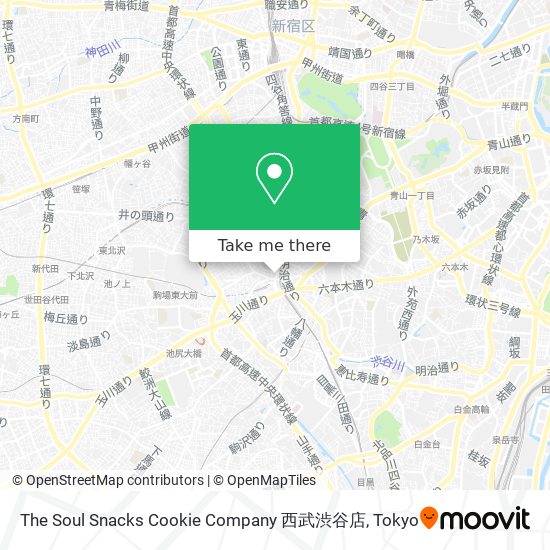 The Soul Snacks Cookie Company 西武渋谷店 map