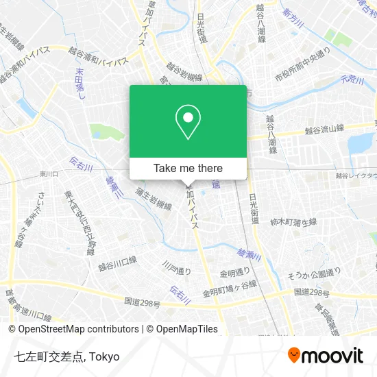 七左町交差点 map