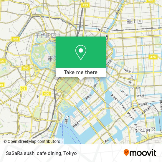 SaSaRa sushi cafe dining map