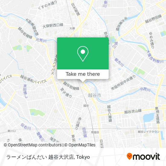 ラーメンばんだい 越谷大沢店 map