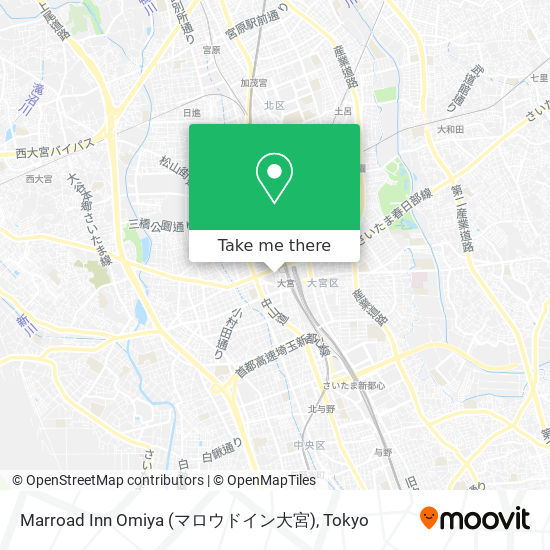 Marroad Inn Omiya (マロウドイン大宮) map