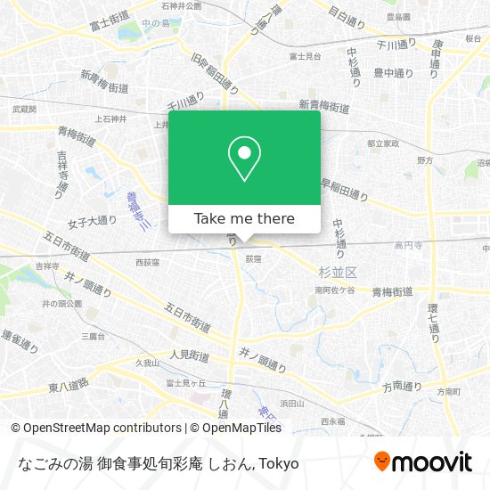 なごみの湯  御食事処旬彩庵 しおん map