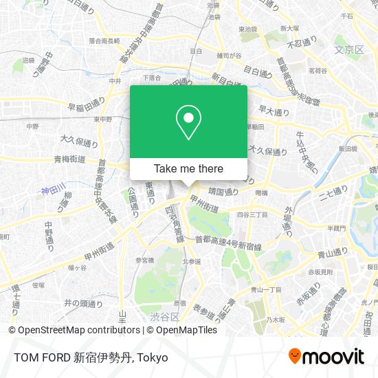 TOM FORD 新宿伊勢丹 map