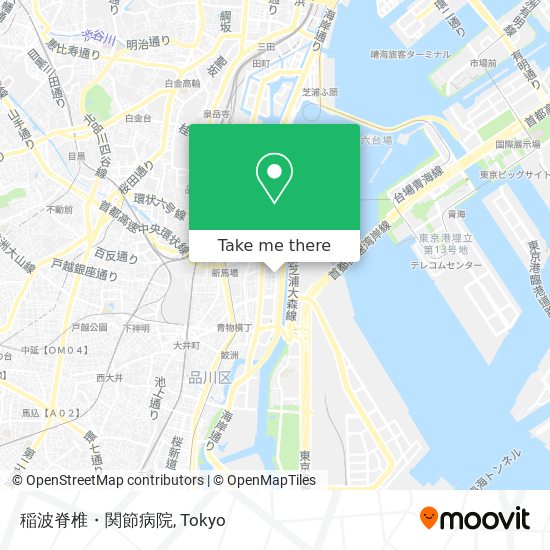 稲波脊椎・関節病院 map