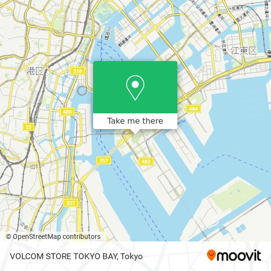VOLCOM STORE TOKYO BAY map