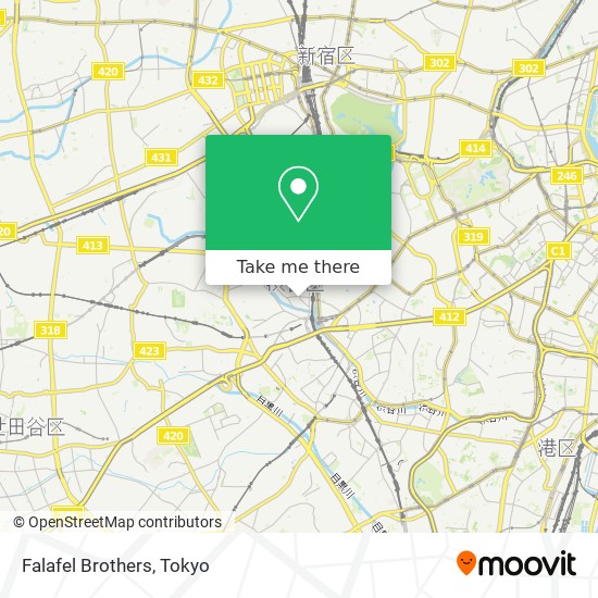 Falafel Brothers map