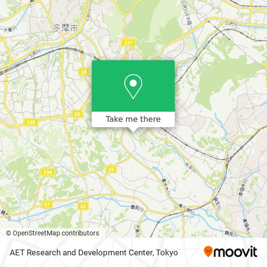 AET Research and Development Center map