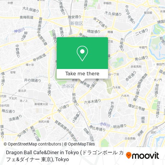 Dragon Ball Cafe&Diner in Tokyo (ドラゴンボール カフェ&ダイナー 東京) map