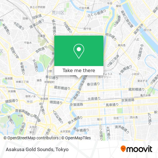 Asakusa Gold Sounds map