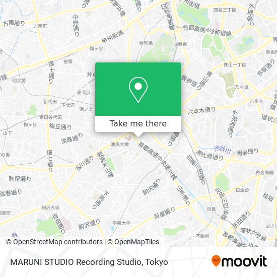 MARUNI STUDIO Recording Studio map