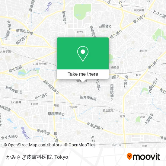 かみさぎ皮膚科医院 map