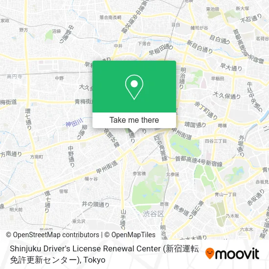 Shinjuku Driver's License Renewal Center (新宿運転免許更新センター) map