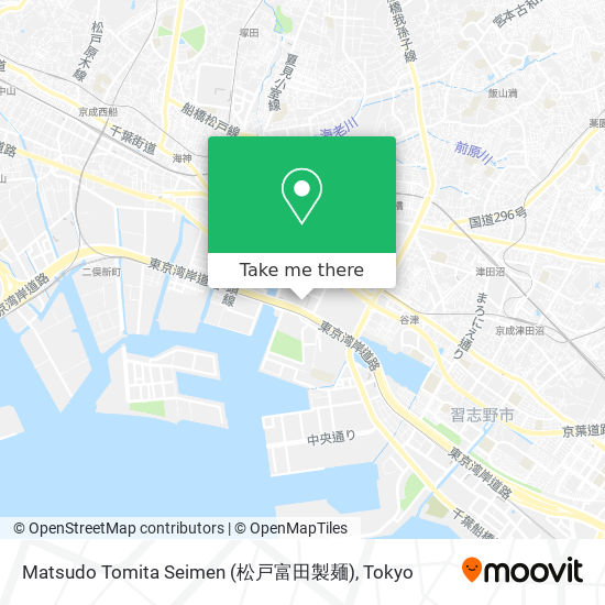 怎樣搭地鐵或巴士去船橋市的matsudo Tomita Seimen 松戸富田製麺