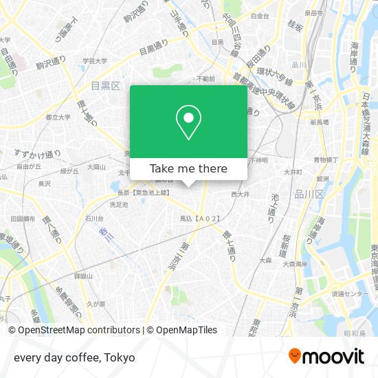 How To Get To Every Day Coffee In 品川区 By Metro Or Bus Moovit