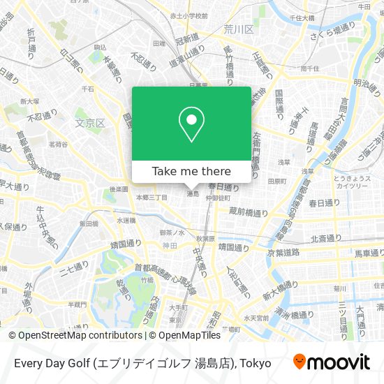 Every Day Golf (エブリデイゴルフ 湯島店) map