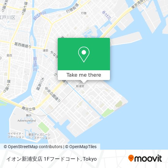 イオン新浦安店 1Fフードコート map