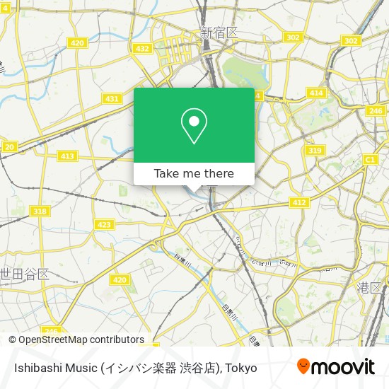 Ishibashi Music (イシバシ楽器 渋谷店) map