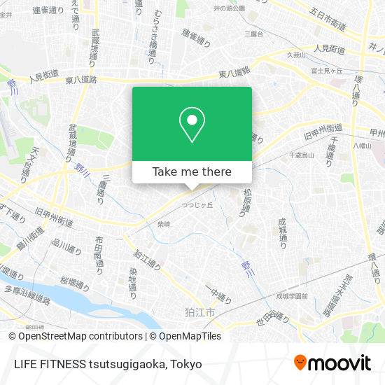 LIFE FITNESS tsutsugigaoka map