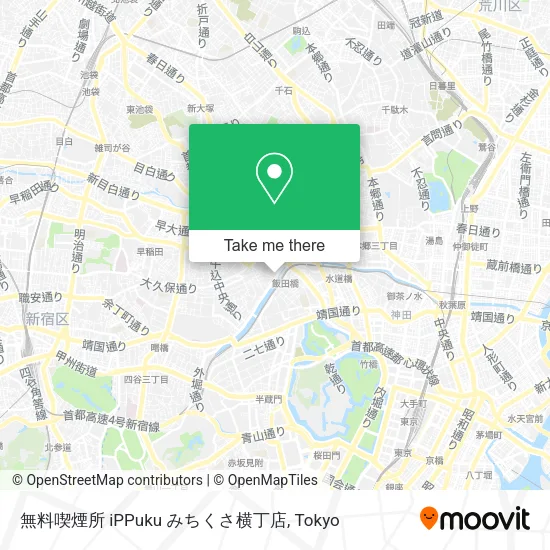 無料喫煙所 iPPuku みちくさ横丁店 map