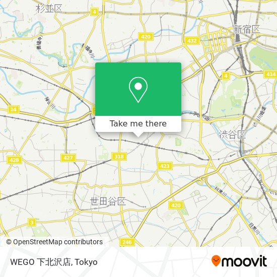 WEGO 下北沢店 map