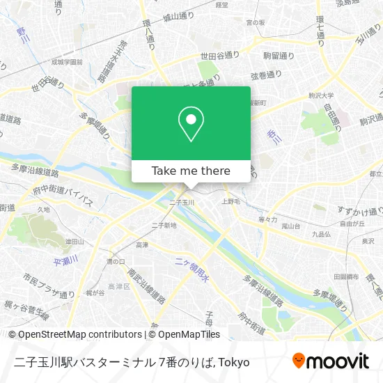 二子玉川駅バスターミナル 7番のりば map