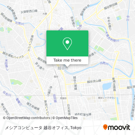 メシアコンピュータ 越谷オフィス map