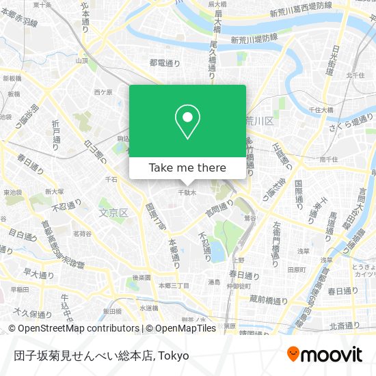 団子坂菊見せんべい総本店 map
