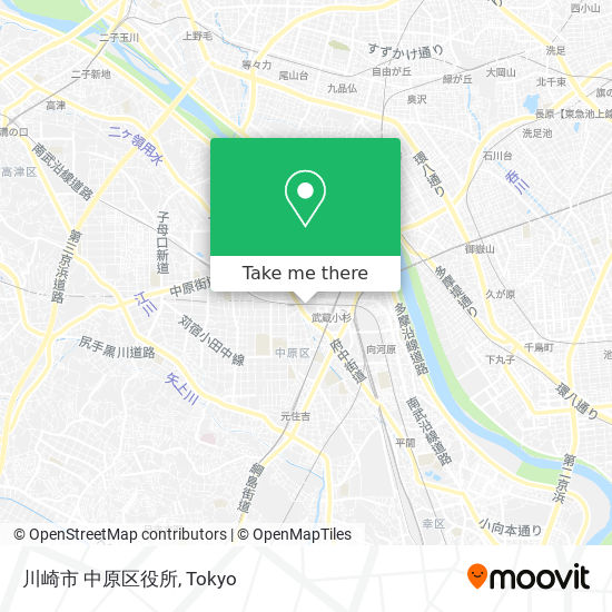 川崎市 中原区役所 map