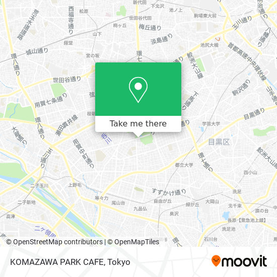 KOMAZAWA PARK CAFE map