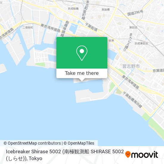 Icebreaker Shirase 5002 (南極観測船 SHIRASE 5002 (しらせ)) map