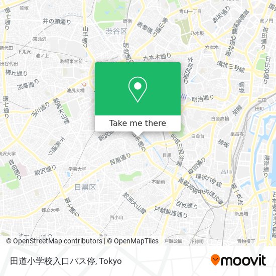 田道小学校入口バス停 map