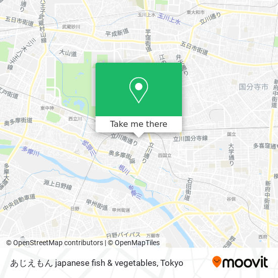 あじえもん japanese fish & vegetables map