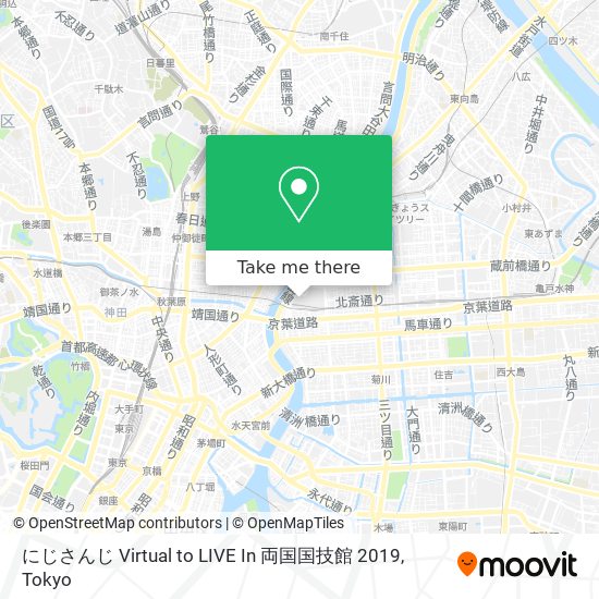 にじさんじ Virtual to LIVE In 両国国技館 2019 map