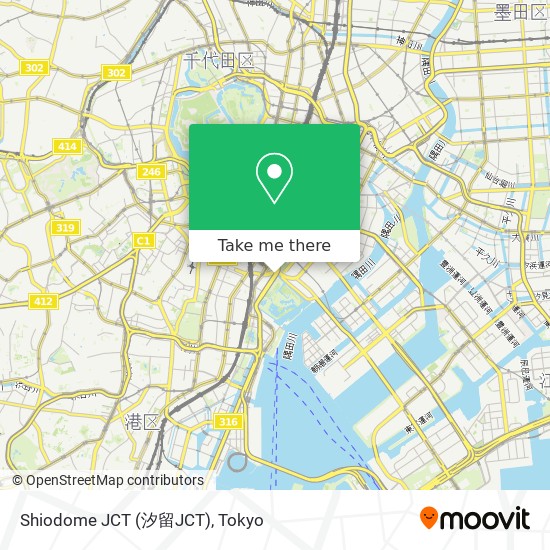 Shiodome JCT (汐留JCT) map