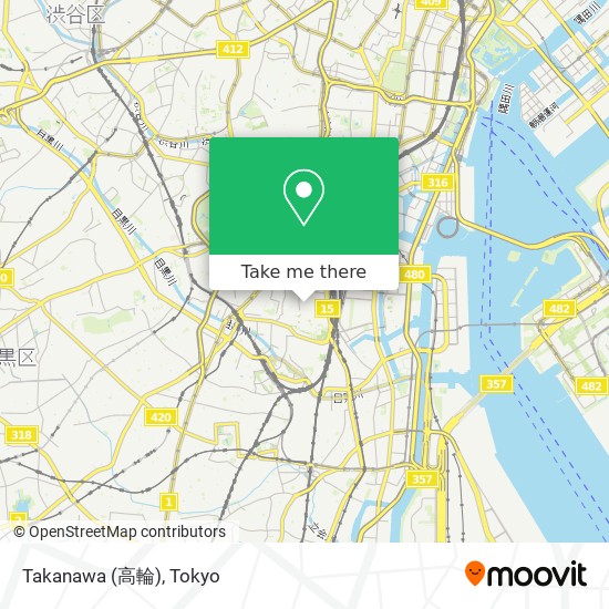 Takanawa (高輪) map